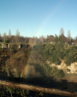 Rainbow and Waterfall- Chile